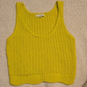Z Supply Vibrant Yellow Knit Crop Top